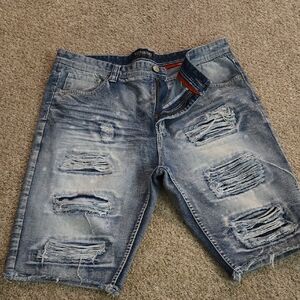 Stylish Distressed Denim Shorts for Men